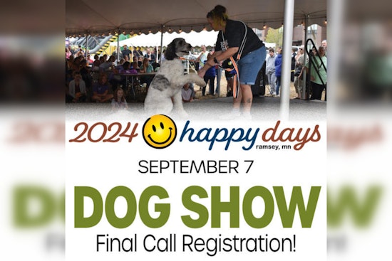 Happy Days Dog Show Invites Pups to Compete in Ramsey – Register by Sept 2!