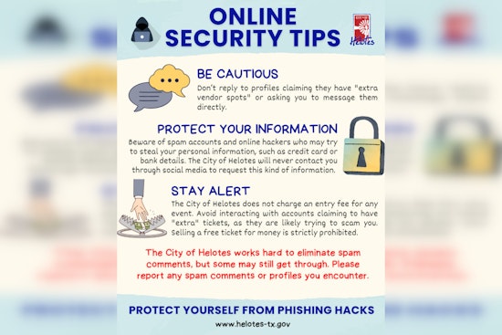 Helotes Authorities Alert Community to Rise in Social Media Phishing Scams Targeting Local Events