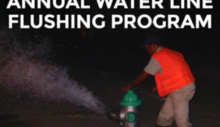 Hollywood Begins Water Line Flushing Program with Temporary Changes in Taste and Odor Expected