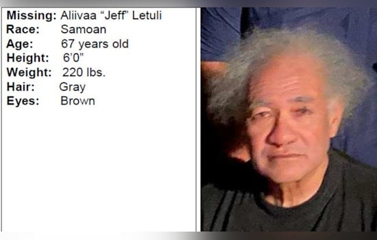 Honolulu Police Urge Public to Help Locate Missing Man, Aliivaa “Jeff” Letuli, in Urgent Need of Medication