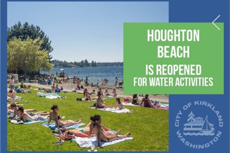 Houghton Beach Park Reopens Following Health Department's All-Clear in King County