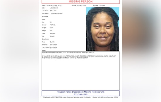 Houston Police Seek Public's Help in Locating Missing Woman Lynaedria Terre Wallace