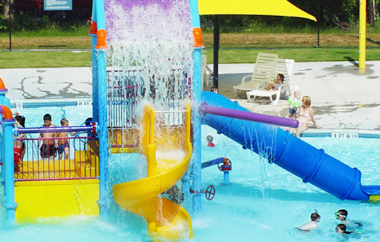 Howard Moore Play Pool Hosts Doggie Dip Pool Pawty for Arlington's Pooches