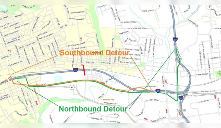 I-83 Bridge Demolition to Cause Weekend Road Closure in Harrisburg, PennDOT Advises