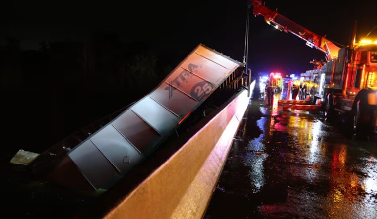 Semi-Truck Driver Perishes as Vehicle Plunges into Tampa Bypass Canal Following Early Morning Accident