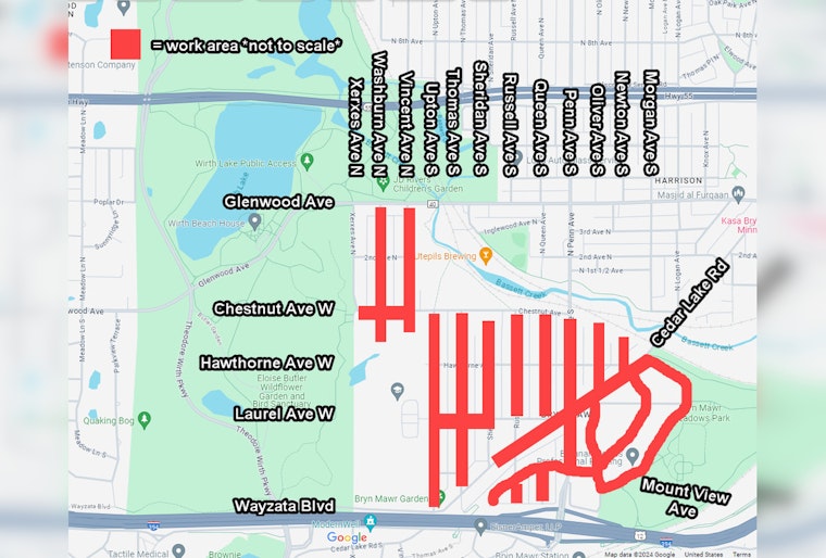 Infrastructure Enhancements Underway in Minneapolis' Bryn Mawr as New Gas Mains Are Installed