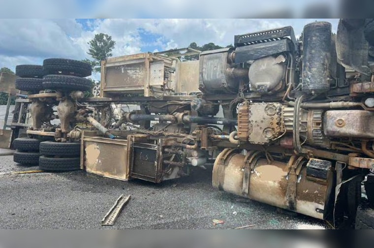 Interstate 85 Reopens After Overturned Tractor Trailer Causes Traffic Havoc in Jackson County