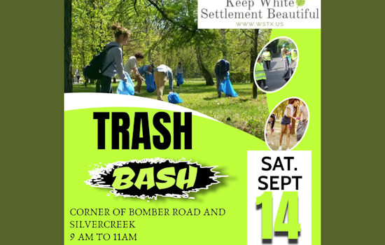 Join the Effort: White Settlement Invites Residents to Fall Trash Bash Cleanup Event