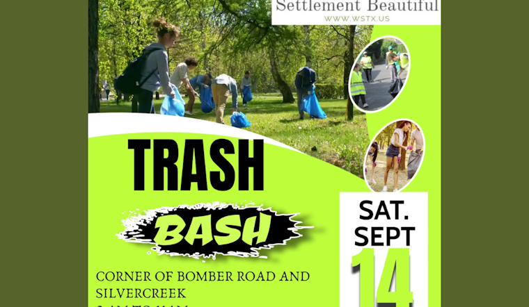 Join the Effort: White Settlement Invites Residents to Fall Trash Bash Cleanup Event