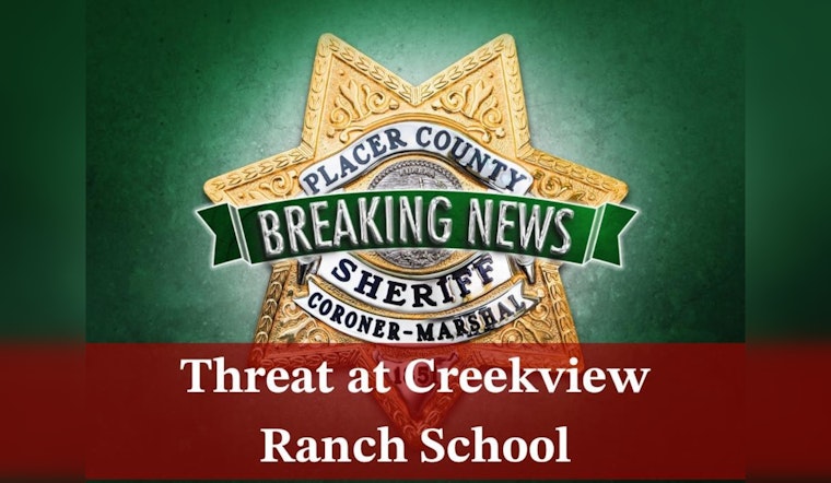 Juvenile Arrested After Bomb Threat Evacuates Creekview Ranch School in Roseville Area