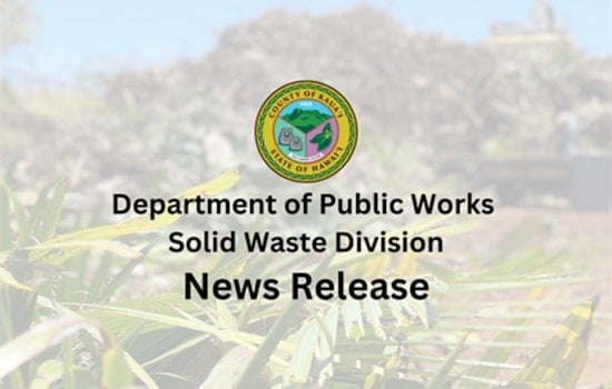 Kapa‘a Refuse Station Resumes Operations After Trash Chute Repair, Kauai County Announces