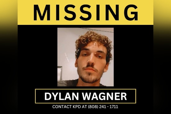 Kaua'i Police Seek Public Aid in Search for Missing 25-Year-Old Dylan Wagner as Keahua Arboretum Access is Restricted During Operation