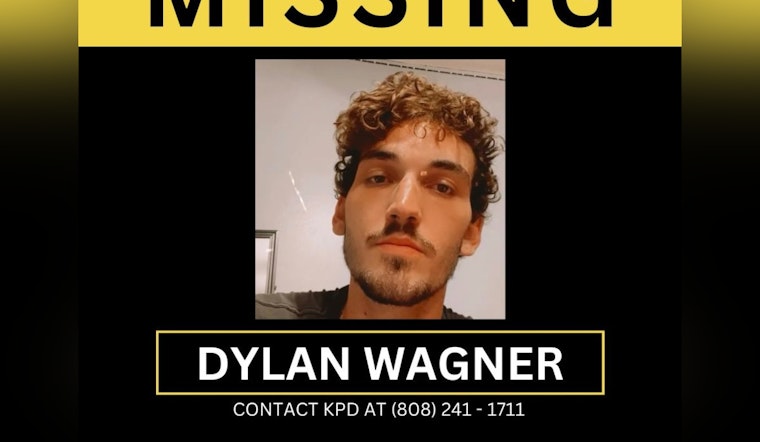 Kaua'i Police Seek Public Aid in Search for Missing 25-Year-Old Dylan Wagner as Keahua Arboretum Access is Restricted During Operation