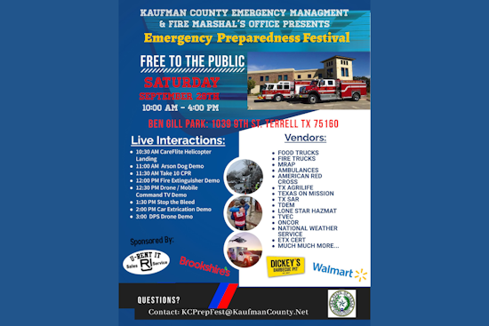 Kaufman County Invites Residents to Free Preparedness Festival to Strengthen Community Safety Ties