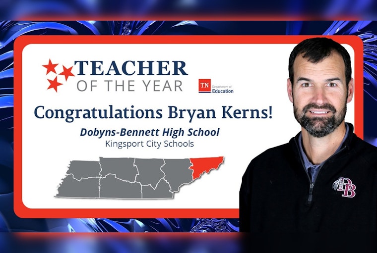 Kingsport Educator Bryan Kerns Crowned Tennessee Teacher of the Year for 2024-25