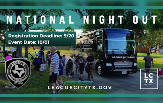 League City Gears Up for National Night Out, Register by September 20 to Join the Community-Police Celebration
