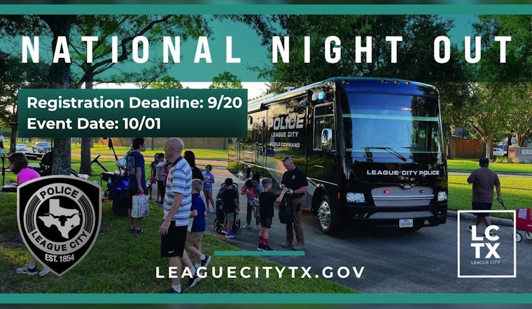 League City Gears Up for National Night Out, Register by September 20 to Join the Community-Police Celebration