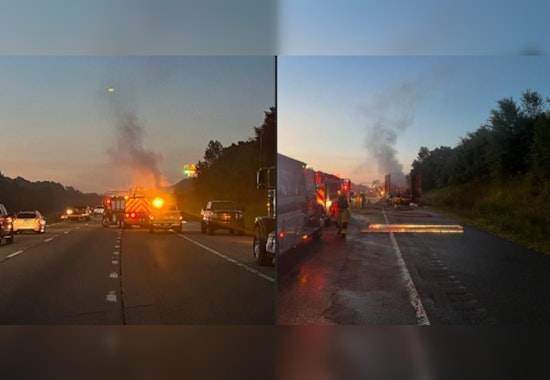 Lenoir City Authorities Respond to Semi-Truck Blaze on I-40, No Injuries Reported