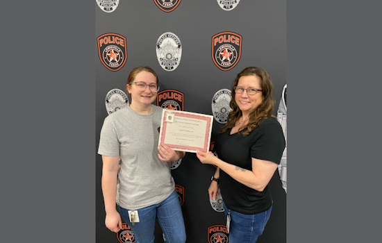 Lewisville PD Celebrates Technician Casey Pomales for 5 Years of Exemplary Service and Commitment to Justice