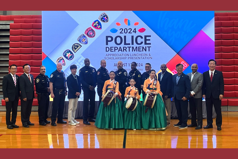 Lewisville PD Family Members Awarded Scholarships by Korean Society of Texas and Consulate in Dallas