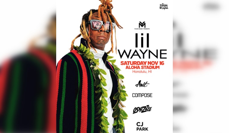 Lil Wayne Set to Ignite Honolulu with an Electrifying Performance at Aloha Stadium
