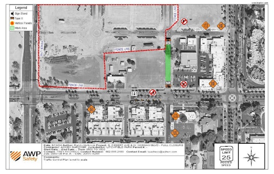 Litchfield Park Road Closure Scheduled on Desert Avenue for Paving Work