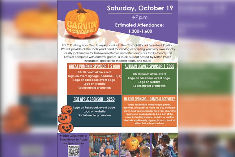 Local Businesses Invited to Boost Brand Visibility through Sponsorship at Milton's Booming Community Events
