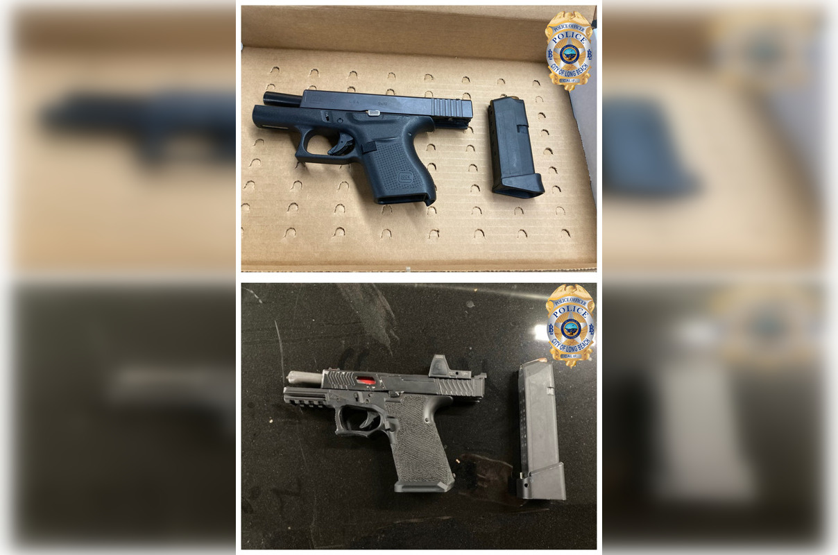 Long Beach Police Respond to Gunshots, Seize Firearms in Separate