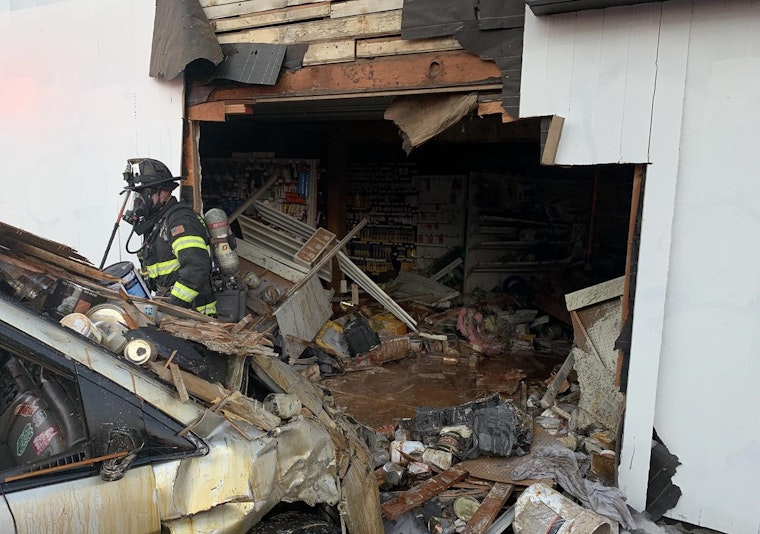 Man Arrested for Suspected DUI After Crashing Into North Seattle Warehouse, Passenger Detained