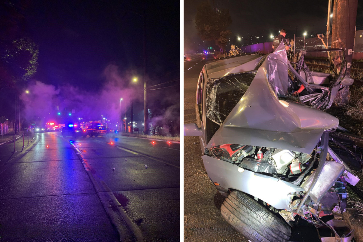 Man Critically Injured After Vehicle Hits Telephone Pole in West