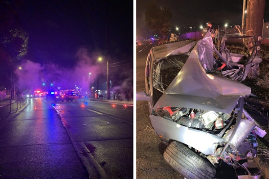 Man Critically Injured After Vehicle Hits Telephone Pole in West Seattle