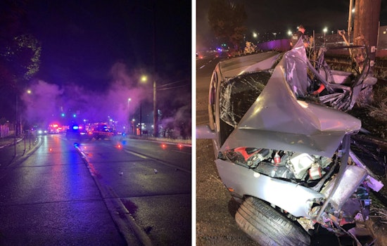 Man Critically Injured After Vehicle Hits Telephone Pole in West Seattle