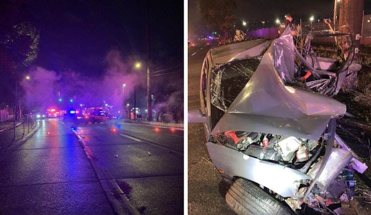 Man Critically Injured After Vehicle Hits Telephone Pole in West Seattle