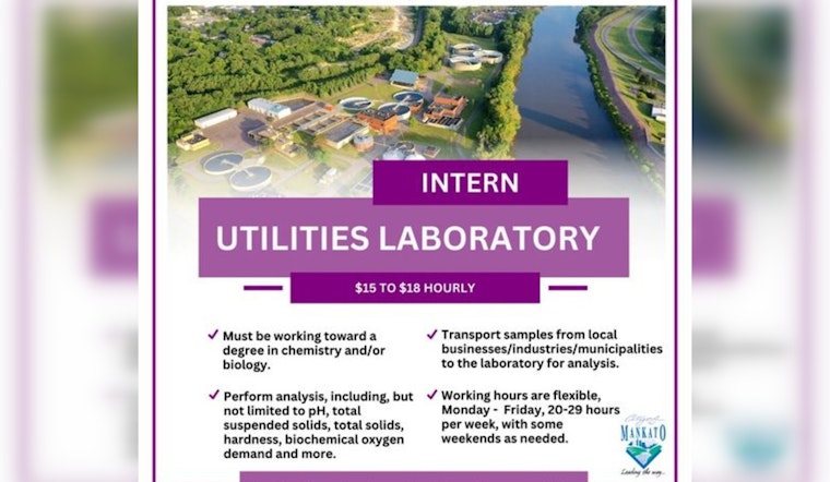 Mankato Seeks Passionate Laboratory Intern for Environmental Sustainability Projects