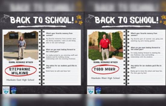 Mankato's School Resource Officers Eagerly Welcome Students for a New Year of Learning and Growth