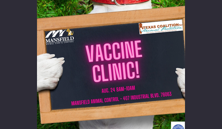 Mansfield Hosts Affordable Pet Vaccine Clinic This Saturday in Partnership with TCAP
