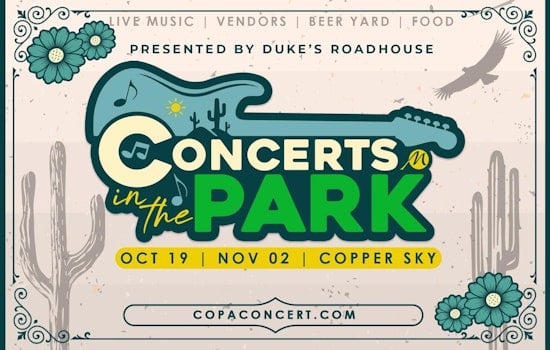 Maricopa Announces Free 'Concerts in the Park' Series for Fall Fun and Live Music at Copper Sky Regional Park