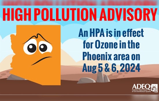 Maricopa County Under Ozone High Pollution Advisory, Residents Urged to Limit Outdoor Activities