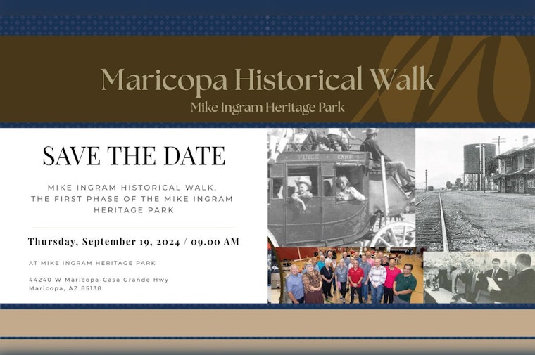 Maricopa to Unveil Mike Ingram Heritage Park With Historic Walkway, Join the September 19th Festivities