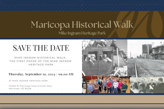 Maricopa to Unveil Mike Ingram Heritage Park With Historic Walkway, Join the September 19th Festivities