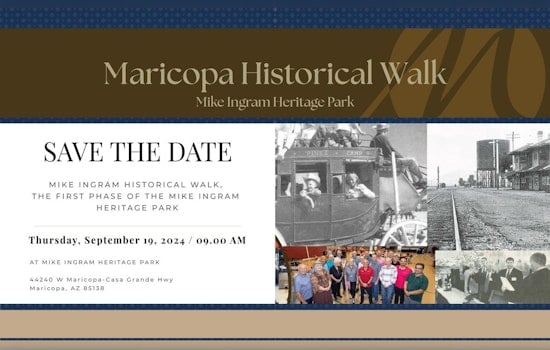 Maricopa to Unveil Mike Ingram Heritage Park With Historic Walkway, Join the September 19th Festivities