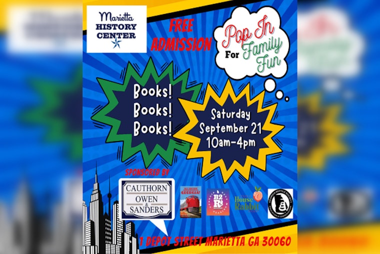 Marietta History Center Hosts Free Family-Friendly "Books, Books, Books!" Pop-In Event