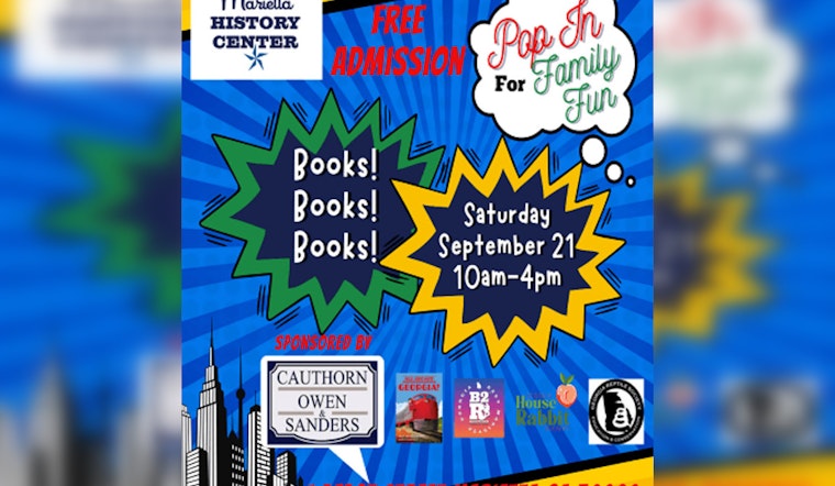 Marietta History Center Hosts Free Family-Friendly "Books, Books, Books!" Pop-In Event