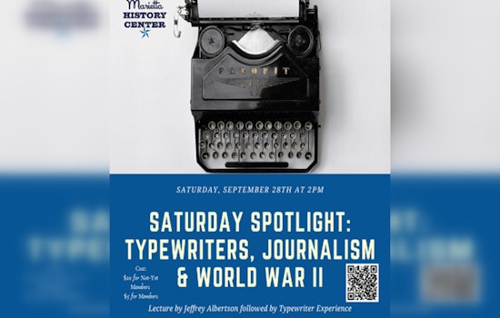 Marietta History Center Hosts WWII Typewriter Exhibition with an Interactive Experience