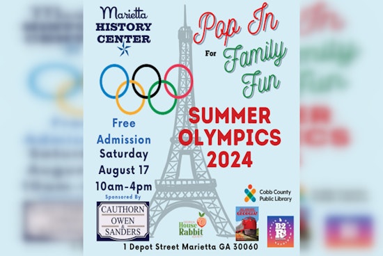 Marietta History Center to Host Free Olympic-Themed Family Day on August 17