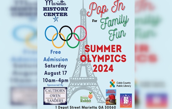 Marietta History Center to Host Free Olympic-Themed Family Day on August 17