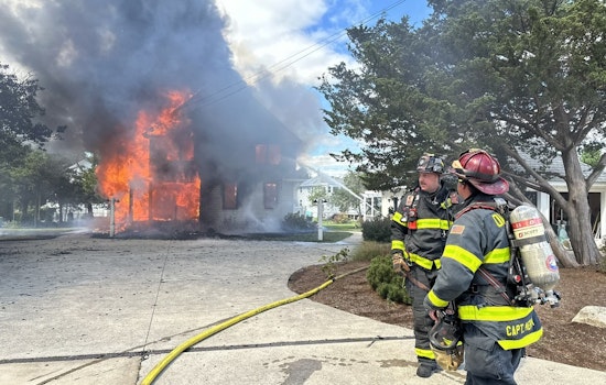 Massive Fire Engulfs Duxbury Home Near Waterfront; Firefighter Injured, Investigations Underway