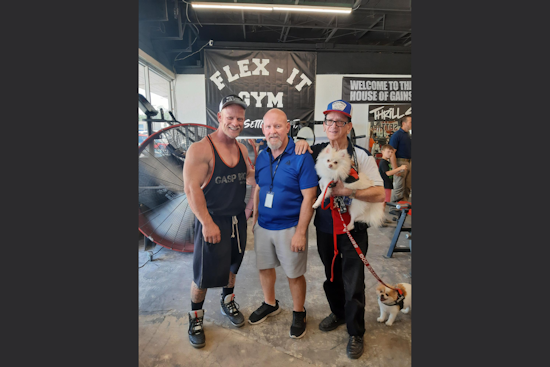 Mayor Faron Young and Mr. Olympia Shaun Clarida Celebrate Opening of The Flex-It Gym in White Settlement