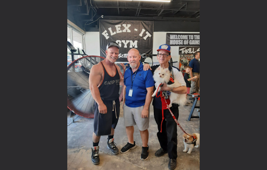 Mayor Faron Young and Mr. Olympia Shaun Clarida Celebrate Opening of The Flex-It Gym in White Settlement