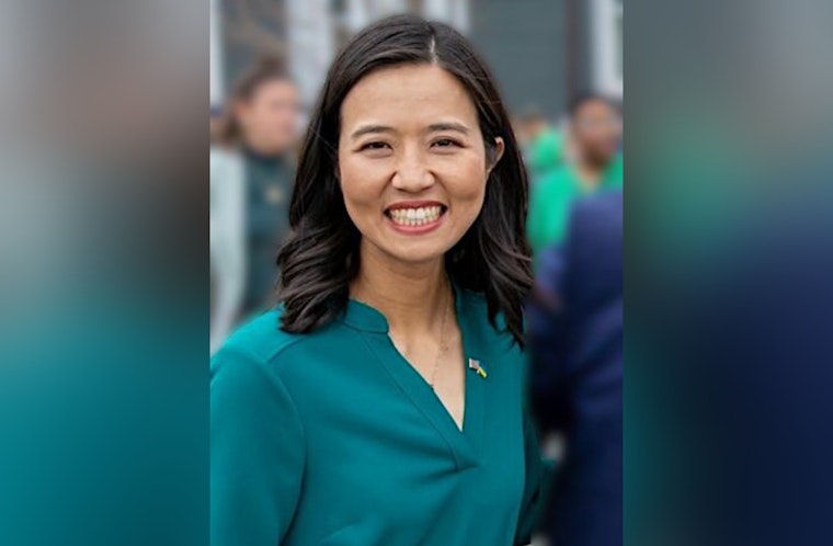 Mayor Michelle Wu Celebrates Opening of Renovated McGann Playground in Hyde Park, Boston